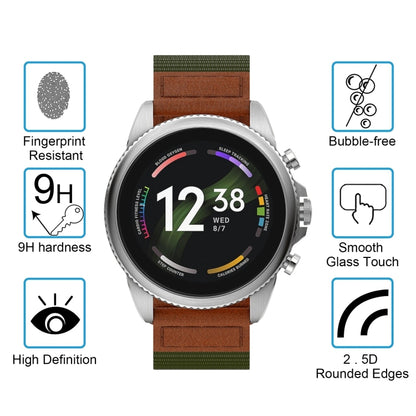 For Fossil Gen 6 42mm 10pcs 0.26mm 2.5D 9H Tempered Glass Film Watch Screen Protector - Screen Protector by PMC Jewellery | Online Shopping South Africa | PMC Jewellery