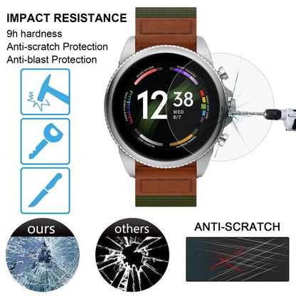 For Fossil Gen 6 42mm 10pcs 0.26mm 2.5D 9H Tempered Glass Film Watch Screen Protector - Screen Protector by PMC Jewellery | Online Shopping South Africa | PMC Jewellery