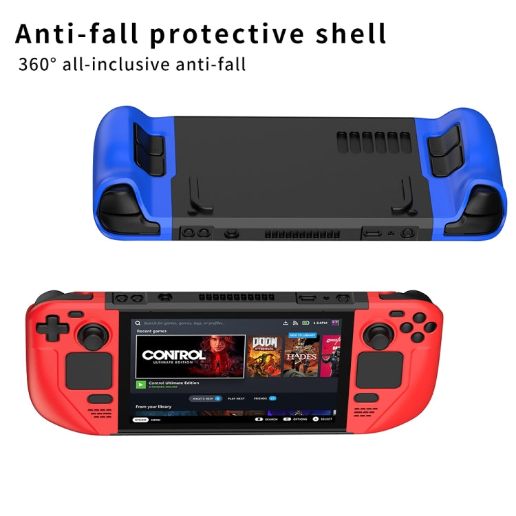 GKK For Steam Deck Color Contrast Anti-fall Game Console Case(Blue) - Accessories by GKK | Online Shopping South Africa | PMC Jewellery