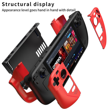 GKK For Steam Deck Color Contrast Anti-fall Game Console Case(Red) - Accessories by GKK | Online Shopping South Africa | PMC Jewellery