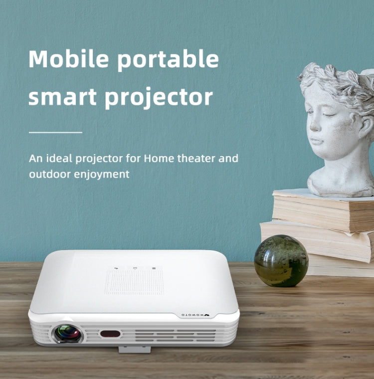 WOWOTO T9S TI DLP DMD 0.45 1280 x 800 4K 350ANSI RGB LED Smart Projector(US Plug) - LED Projector by WOWOTO | Online Shopping South Africa | PMC Jewellery