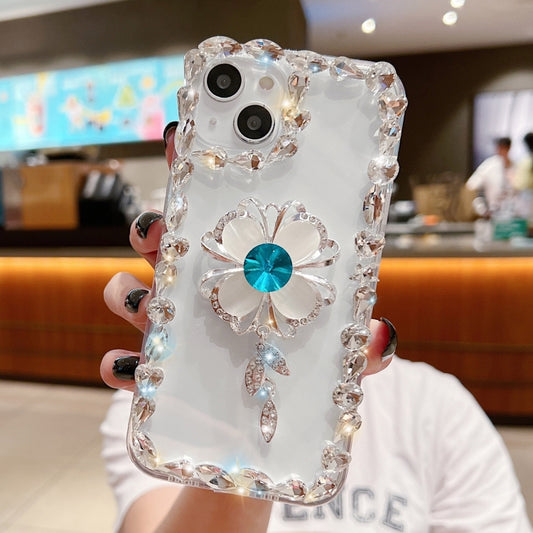 For iPhone 14 Pro Sunflower Diamond Phone Case(Transparent) - iPhone 14 Pro Cases by PMC Jewellery | Online Shopping South Africa | PMC Jewellery