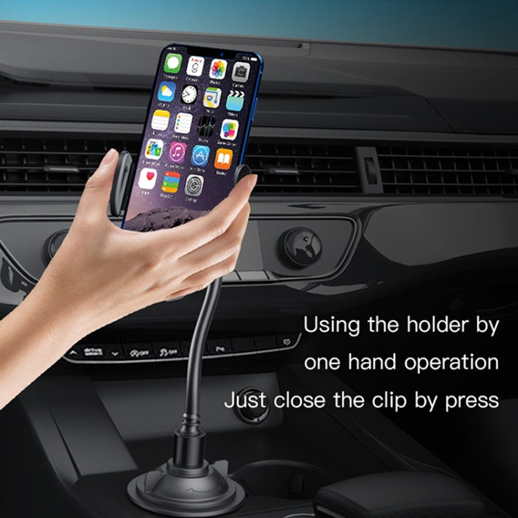 Yesido C112 Universal Car Water Cup Holder Telescopic Hose Phone Holder(Black) - Car Holders by Yesido | Online Shopping South Africa | PMC Jewellery