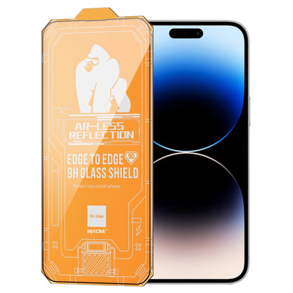 For iPhone 14 Pro WK WTP-070 King Kong Vacha 9D Curved AR Frosted Tempered Glass Film(Black) - iPhone 14 Pro Tempered Glass by WK | Online Shopping South Africa | PMC Jewellery