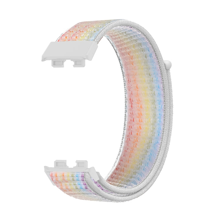 For Huawei Band 8 16mm Woven Nylon Loop Watch Band(Colorful) - Watch Bands by PMC Jewellery | Online Shopping South Africa | PMC Jewellery