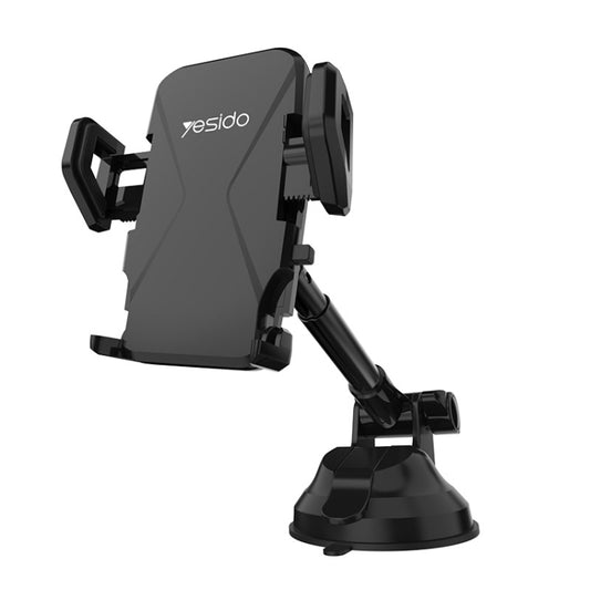 Yesido C40 Car Foldable 360 Degree Rotation Automatic Clip Phone Holder(Black) - Car Holders by Yesido | Online Shopping South Africa | PMC Jewellery