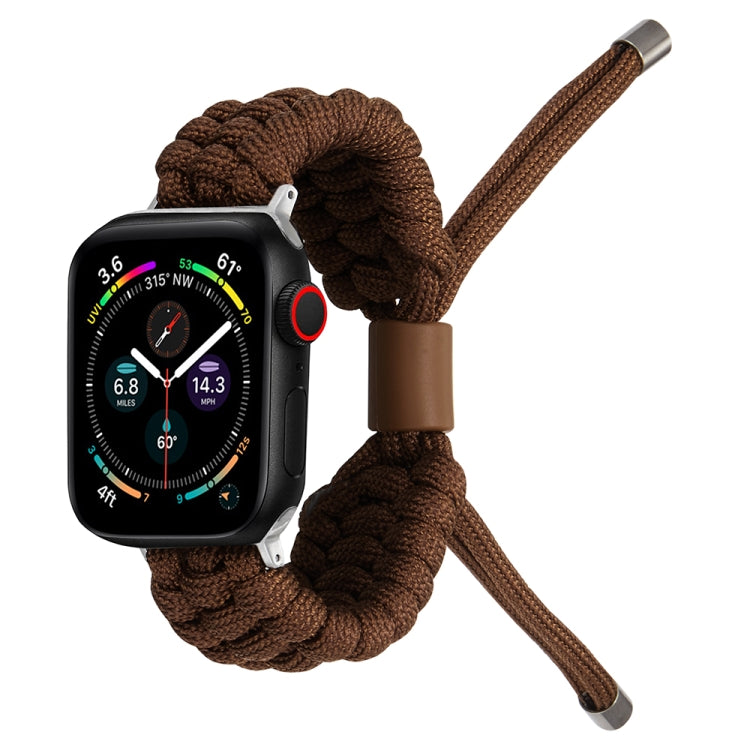 Stretch Plain Silicone Bean Watch Band For Apple Watch Ultra 49mm(Coffee Brown) - Watch Bands by PMC Jewellery | Online Shopping South Africa | PMC Jewellery