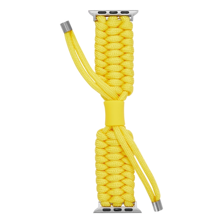 Stretch Plain Silicone Bean Watch Band For Apple Watch 8 41mm(Yellow) -  by PMC Jewellery | Online Shopping South Africa | PMC Jewellery