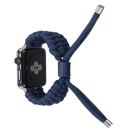 Stretch Plain Silicone Bean Watch Band For Apple Watch 7 41mm(Navy Blue) -  by PMC Jewellery | Online Shopping South Africa | PMC Jewellery