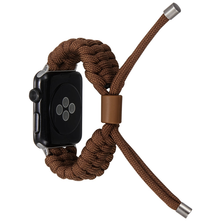 Stretch Plain Silicone Bean Watch Band For Apple Watch 7 45mm(Coffee Brown) - Watch Bands by PMC Jewellery | Online Shopping South Africa | PMC Jewellery