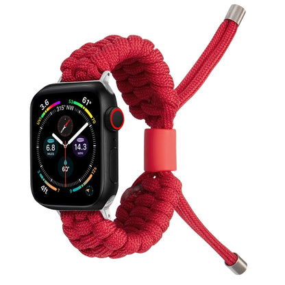 Stretch Plain Silicone Bean Watch Band For Apple Watch SE 2022 40mm(Red) -  by PMC Jewellery | Online Shopping South Africa | PMC Jewellery