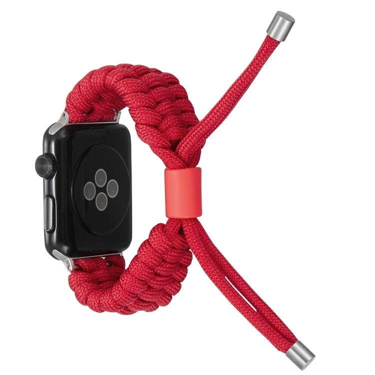 Stretch Plain Silicone Bean Watch Band For Apple Watch SE 44mm(Red) -  by PMC Jewellery | Online Shopping South Africa | PMC Jewellery