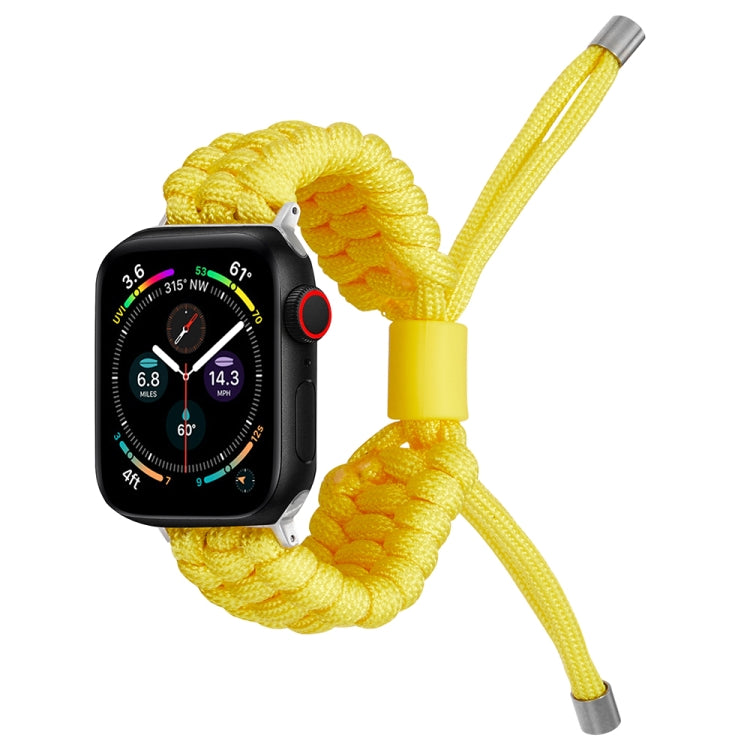 Stretch Plain Silicone Bean Watch Band For Apple Watch SE 44mm(Yellow) -  by PMC Jewellery | Online Shopping South Africa | PMC Jewellery