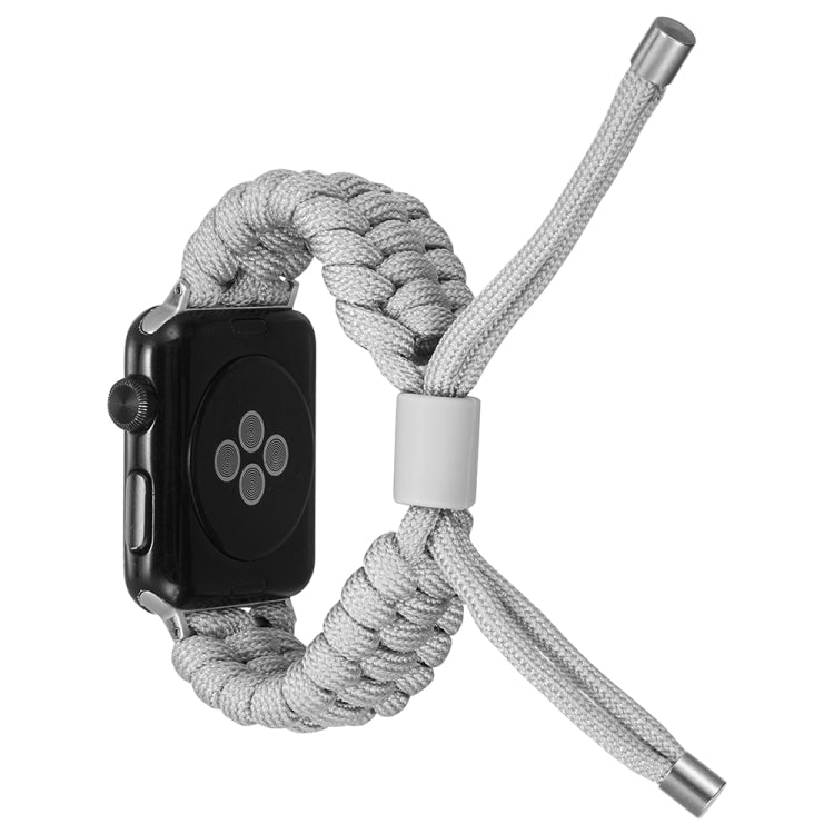 Stretch Plain Silicone Bean Watch Band For Apple Watch 6 40mm(Grey White) -  by PMC Jewellery | Online Shopping South Africa | PMC Jewellery