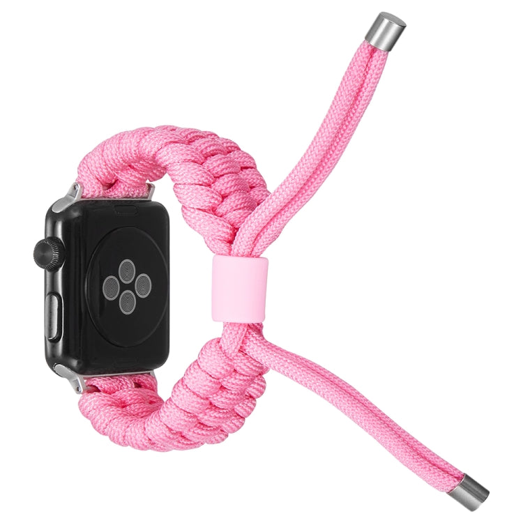 Stretch Plain Silicone Bean Watch Band For Apple Watch 6 44mm(Light Pink) -  by PMC Jewellery | Online Shopping South Africa | PMC Jewellery