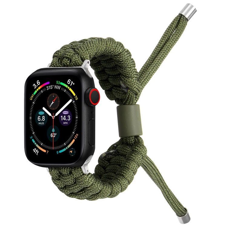 Stretch Plain Silicone Bean Watch Band For Apple Watch 4 40mm(Army Green) -  by PMC Jewellery | Online Shopping South Africa | PMC Jewellery