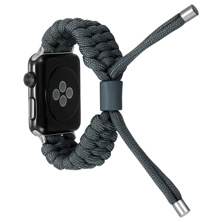 Stretch Plain Silicone Bean Watch Band For Apple Watch 42mm(Dark Grey) -  by PMC Jewellery | Online Shopping South Africa | PMC Jewellery