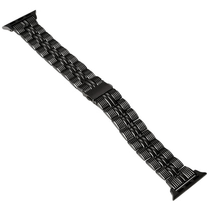 3-Beads Stripe Metal Watch Band For Apple Watch 8 41mm(Black) -  by PMC Jewellery | Online Shopping South Africa | PMC Jewellery