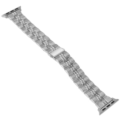 3-Beads Stripe Metal Watch Band For Apple Watch 8 41mm(Silver) -  by PMC Jewellery | Online Shopping South Africa | PMC Jewellery