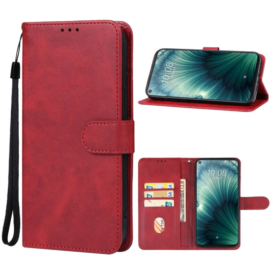 For HTC U23 Pro Leather Phone Case(Red) - HTC by PMC Jewellery | Online Shopping South Africa | PMC Jewellery