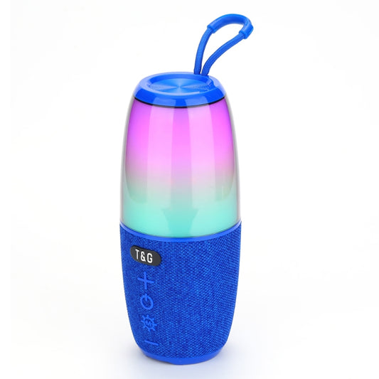 T&G TG644 5W High Power RGB Light Portable Bluetooth Speaker(Blue) - Waterproof Speaker by T&G | Online Shopping South Africa | PMC Jewellery