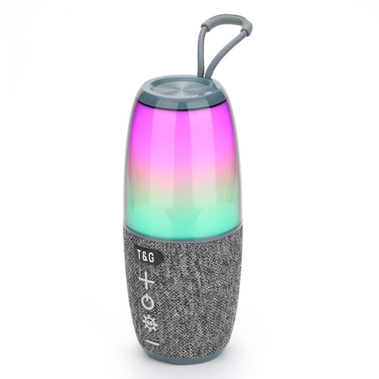 T&G TG644 5W High Power RGB Light Portable Bluetooth Speaker(Gery) - Waterproof Speaker by T&G | Online Shopping South Africa | PMC Jewellery