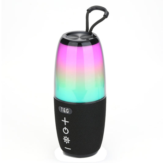 T&G TG644 5W High Power RGB Light Portable Bluetooth Speaker(Black) - Waterproof Speaker by T&G | Online Shopping South Africa | PMC Jewellery