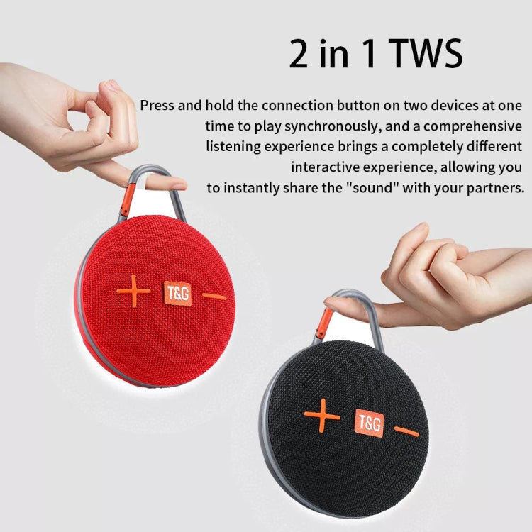 T&G TG648 TWS Outdoor Mini Portable Wireless Bluetooth Speaker with LED Light(Blue) - Mini Speaker by T&G | Online Shopping South Africa | PMC Jewellery