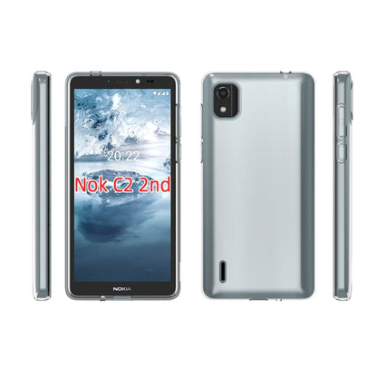 For Nokia C2 2nd Edition Waterproof Texture TPU Phone Case(Transparent) - Nokia Cases by PMC Jewellery | Online Shopping South Africa | PMC Jewellery