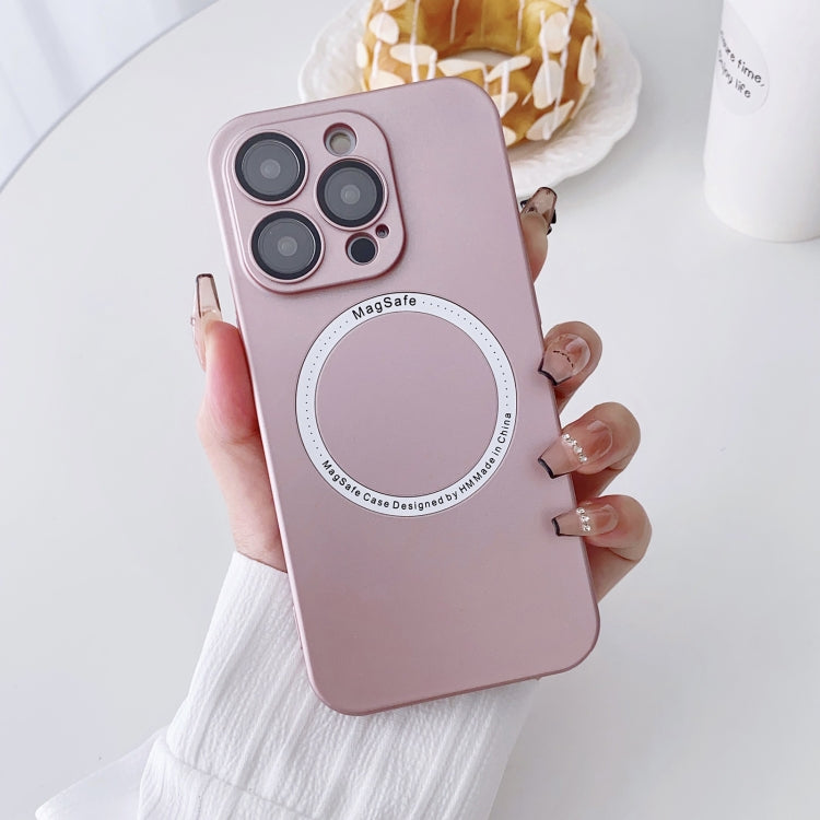 For iPhone 13 Pro Max Magsafe Magnetic PC Shockproof Phone Case With Camera Lens(Rose Gold) - iPhone 13 Pro Max Cases by PMC Jewellery | Online Shopping South Africa | PMC Jewellery