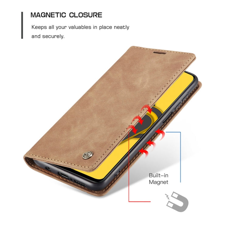 For Xiaomi Redmi Note 9 Pro/Note 9 Pro Max/Note 9s CaseMe 013 Multifunctional Horizontal Flip Leather Case, with Card Slot & Holder & Wallet(Brown) - Xiaomi Cases by CaseMe | Online Shopping South Africa | PMC Jewellery