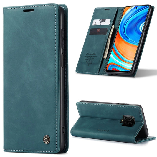 For Xiaomi Redmi Note 9 Pro/Note 9 Pro Max/Note 9s CaseMe 013 Multifunctional Horizontal Flip Leather Case, with Card Slot & Holder & Wallet(Blue) - Xiaomi Cases by CaseMe | Online Shopping South Africa | PMC Jewellery
