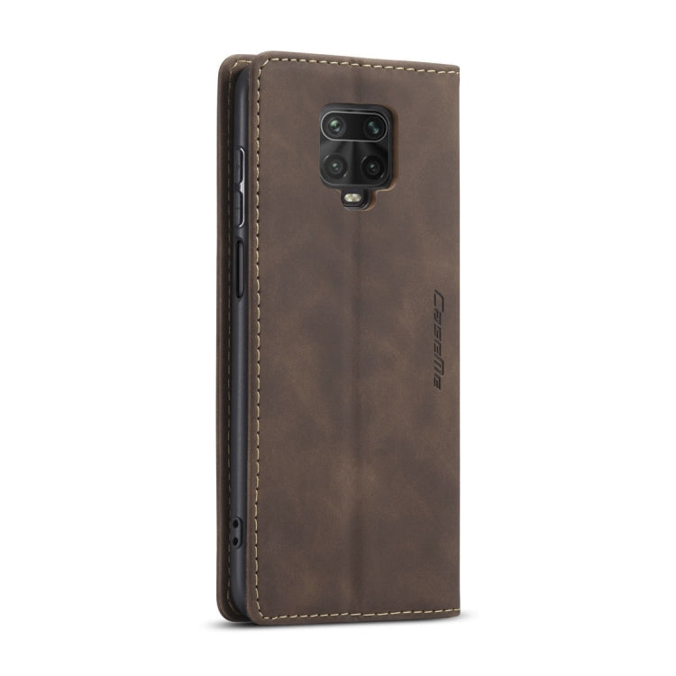 For Xiaomi Redmi Note 9 Pro/Note 9 Pro Max/Note 9s CaseMe 013 Multifunctional Horizontal Flip Leather Case, with Card Slot & Holder & Wallet(Coffee) - Xiaomi Cases by CaseMe | Online Shopping South Africa | PMC Jewellery