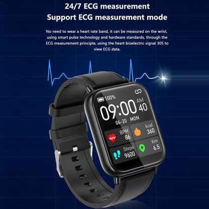 TK10 1.91 inch IP68 Waterproof Silicone Band Smart Watch Supports AI Medical Diagnosis/ Blood Oxygen / Body Temperature Monitoring(Black) -  by PMC Jewellery | Online Shopping South Africa | PMC Jewellery