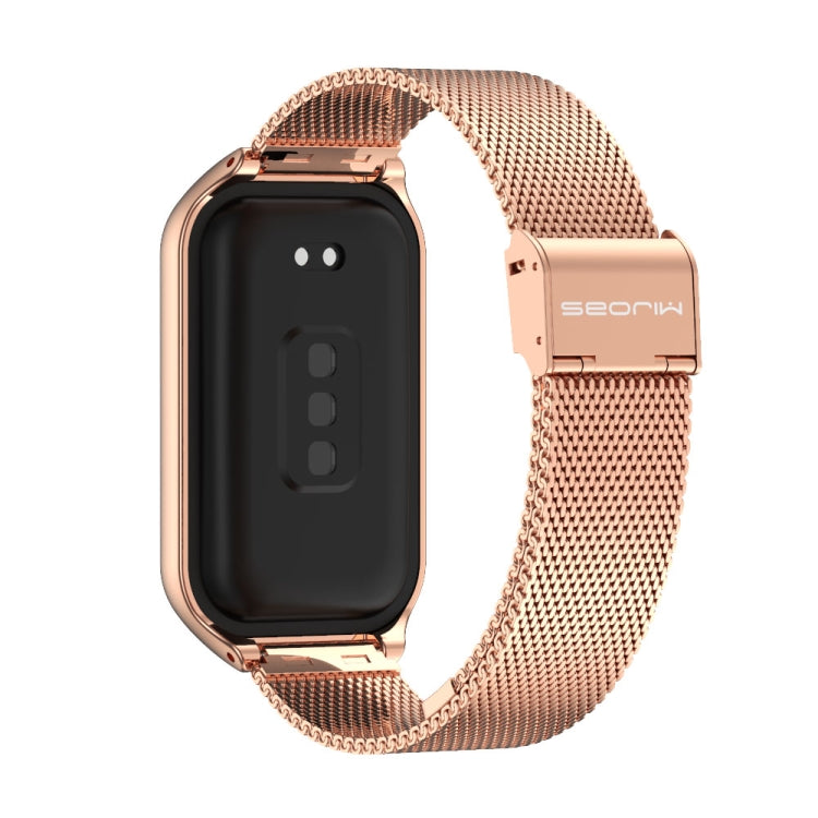 For Redmi Band 2 Mijobs Metal Shell + Milan Buckle Metal Watch Band(Rose Gold) -  by MIJOBS | Online Shopping South Africa | PMC Jewellery