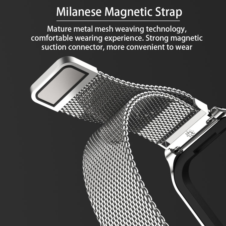 For Redmi Band 2 Mijobs Metal Shell + Milan Buckle Metal Watch Band(Silver) -  by MIJOBS | Online Shopping South Africa | PMC Jewellery