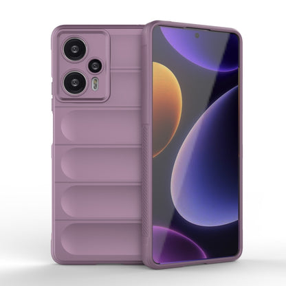 For Xiaomi Redmi Note 12 Turbo Magic Shield TPU + Flannel Phone Case(Purple) - Xiaomi Cases by PMC Jewellery | Online Shopping South Africa | PMC Jewellery