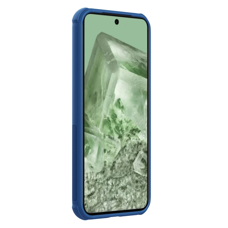 For Google Pixel 8a NILLKIN Frosted Shield Pro PC + TPU Phone Case(Blue) - Google Cases by NILLKIN | Online Shopping South Africa | PMC Jewellery