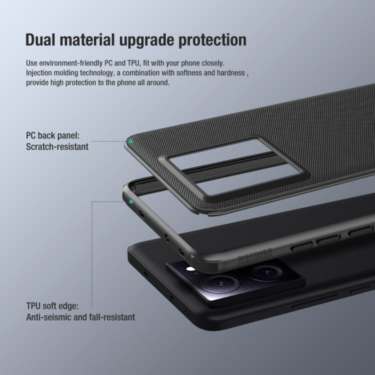 For Xiaomi Redmi K60 Ultra NILLKIN Frosted Shield Pro PC + TPU Phone Case(Black) - Redmi K60 Ultra Cases by NILLKIN | Online Shopping South Africa | PMC Jewellery