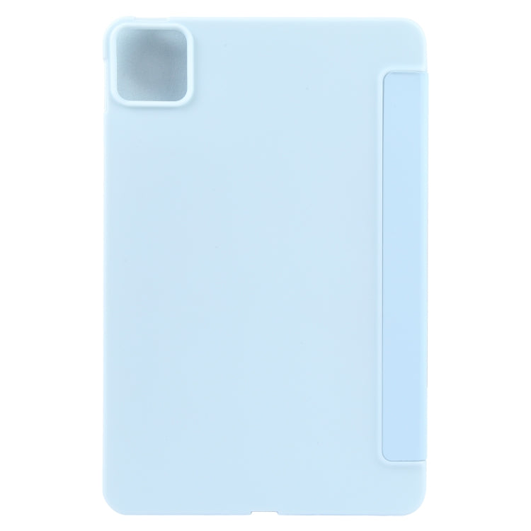 For Xiaomi Pad 6 / Pad 6 Pro Three-fold Holder Flip Tablet Leather Case(Sky Blue) -  by PMC Jewellery | Online Shopping South Africa | PMC Jewellery