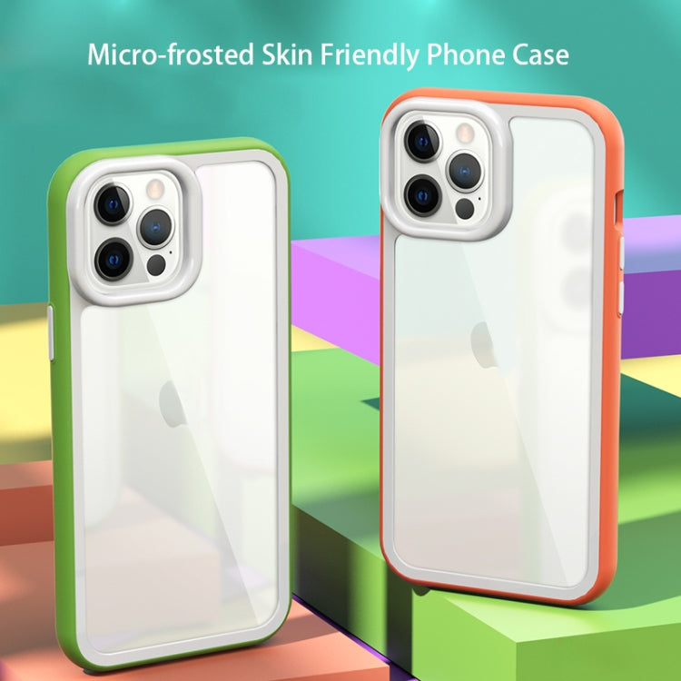 For iPhone 13 Color Frame 2 in 1 Hollow Cooling Phone Case(Mint Green) - iPhone 13 Cases by PMC Jewellery | Online Shopping South Africa | PMC Jewellery