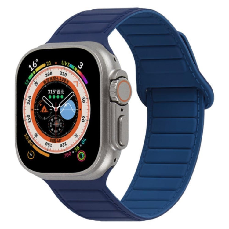 For Apple Watch 6 44mm Loop Magnetic Silicone Watch Band(Navy Blue) - Watch Bands by PMC Jewellery | Online Shopping South Africa | PMC Jewellery