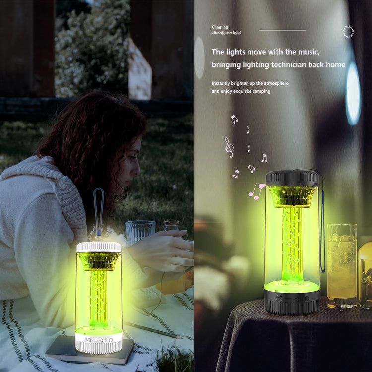 Z15 Portable RGB Atmosphere Light Outdoor Wireless Bluetooth Speaker(White) - Desktop Speaker by PMC Jewellery | Online Shopping South Africa | PMC Jewellery