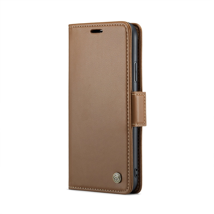 For iPhone 11 CaseMe 023 Butterfly Buckle Litchi Texture RFID Anti-theft Leather Phone Case(Brown) - iPhone 11 Cases by CaseMe | Online Shopping South Africa | PMC Jewellery