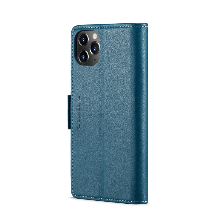 For iPhone 11 Pro CaseMe 023 Butterfly Buckle Litchi Texture RFID Anti-theft Leather Phone Case(Blue) - iPhone 11 Pro Cases by CaseMe | Online Shopping South Africa | PMC Jewellery