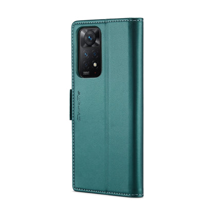 CaseMe 023 Butterfly Buckle Litchi Texture RFID Anti-theft Leather Phone Case For Xiaomi Redmi Note 11 Pro 5G Global/Redmi Note 11 Pro Global(Pearly Blue) - Redmi Note 11 Pro Case by CaseMe | Online Shopping South Africa | PMC Jewellery