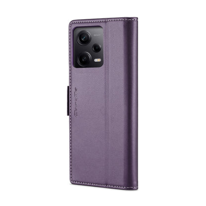 CaseMe 023 Butterfly Buckle Litchi Texture RFID Anti-theft Leather Phone Case For Xiaomi Poco X5 Pro 5G/Redmi Note 12 Pro 5G Global(Pearly Purple) - Xiaomi Cases by CaseMe | Online Shopping South Africa | PMC Jewellery