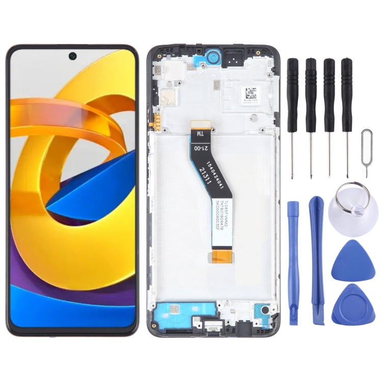 OEM Material LCD Screen For Xiaomi Poco M4 Pro 5G Digitizer Full Assembly with Frame - LCD Screen by PMC Jewellery | Online Shopping South Africa | PMC Jewellery