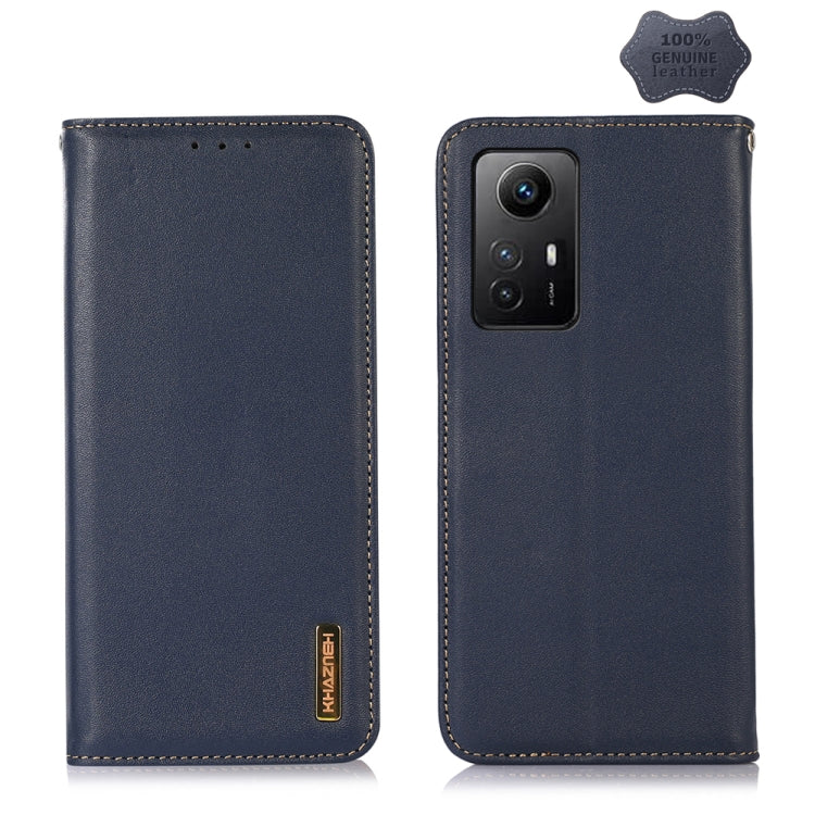 For Xiaomi Redmi Note 12S 4G KHAZNEH Nappa Top Layer Cowhide Leather Phone Case(Blue) - Xiaomi Cases by PMC Jewellery | Online Shopping South Africa | PMC Jewellery