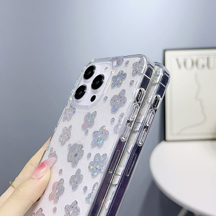 For iPhone 14 Pro Little Star Series Glitter Powder TPU Phone Case(Little Rabbit) - iPhone 14 Pro Cases by PMC Jewellery | Online Shopping South Africa | PMC Jewellery